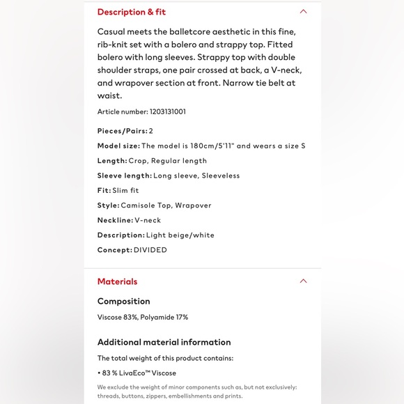 H&M Rib-Knit Bolero & Top Set - Picture 8 of 11